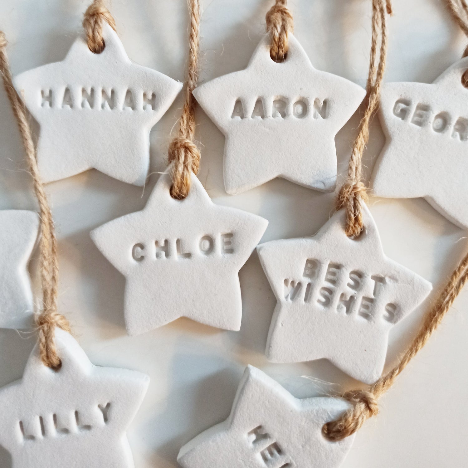 Clay Star Ornaments Customised