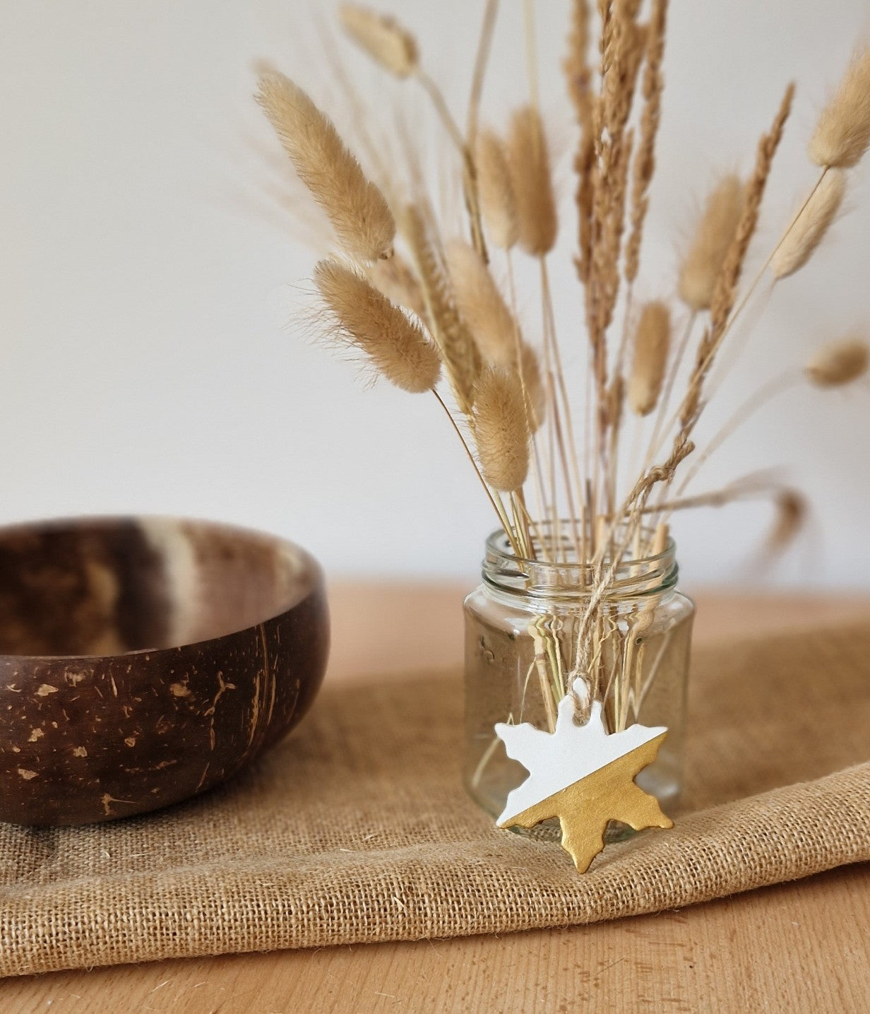 Clay Snowflake Gold Decoration