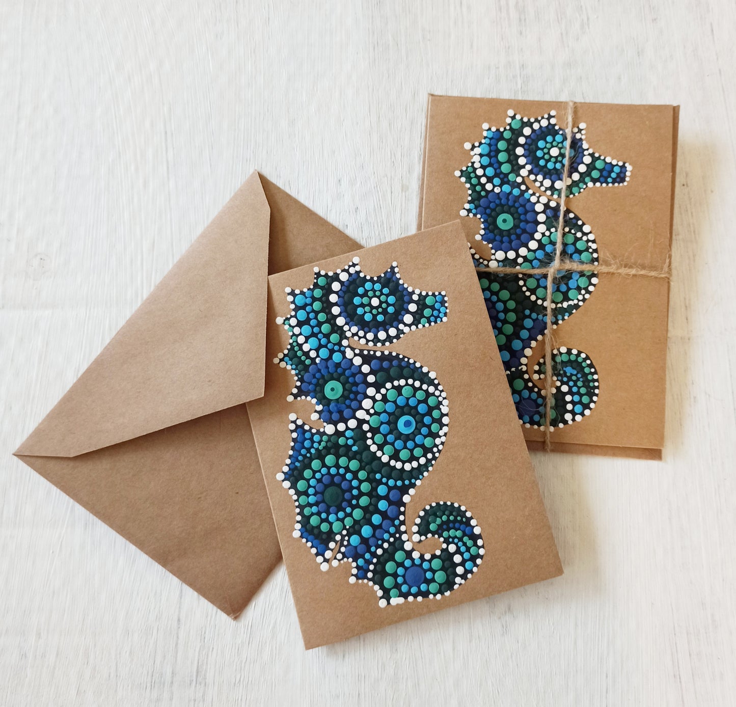 Set of Seahorse Cards