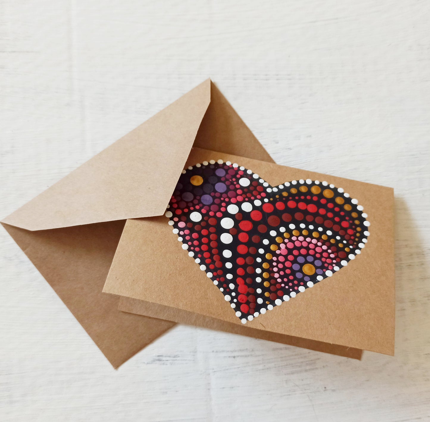 Hand Painted Heart Cards