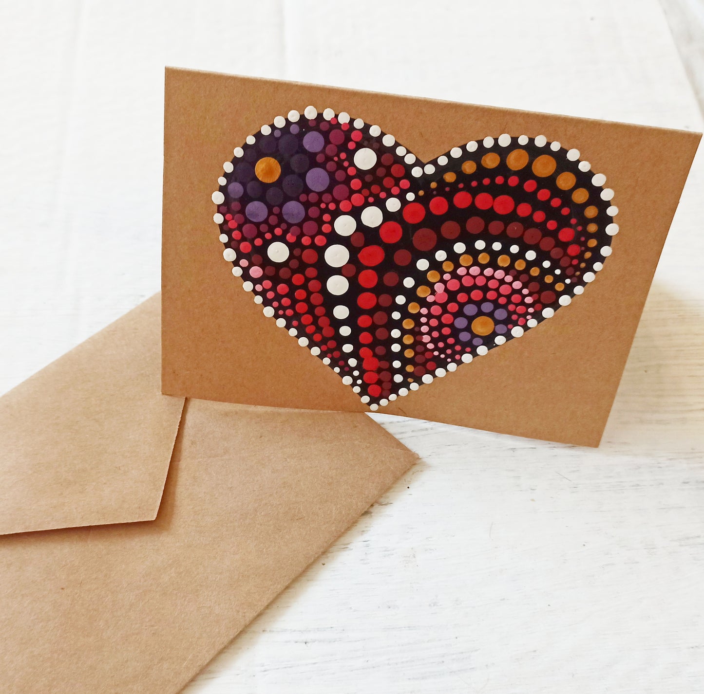 Hand Painted Heart Cards