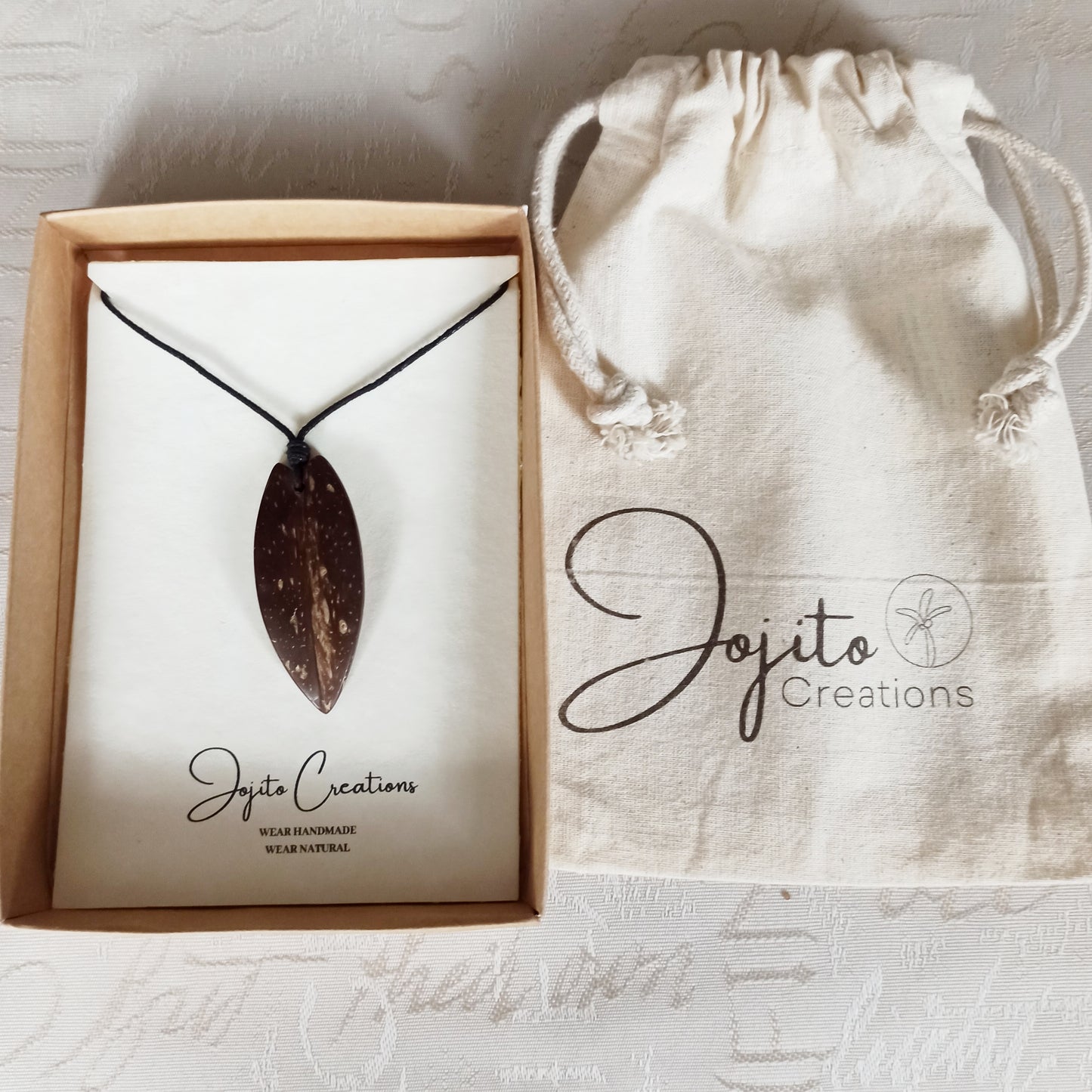 coconut Shell Unisex Surfboard Pendant, Ocean Pendant