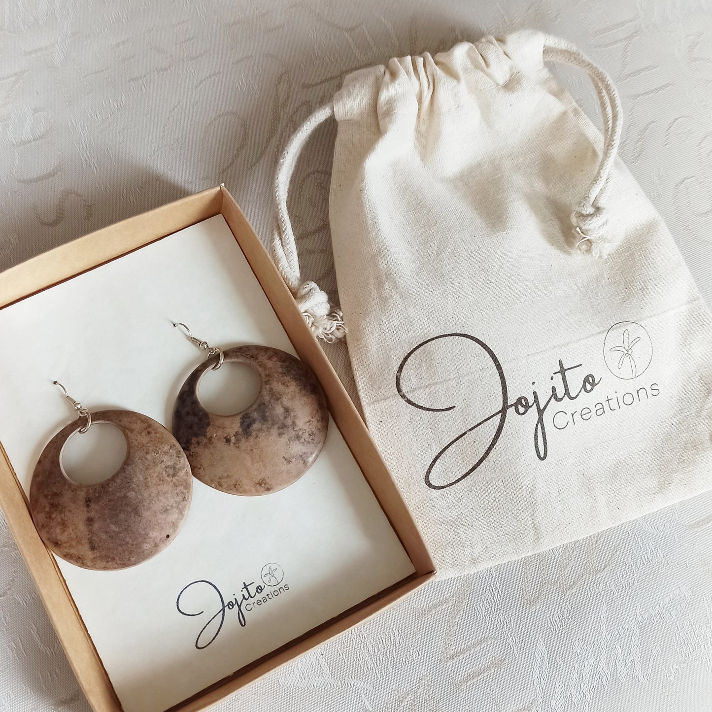 Gourd Large Hoop Earrings