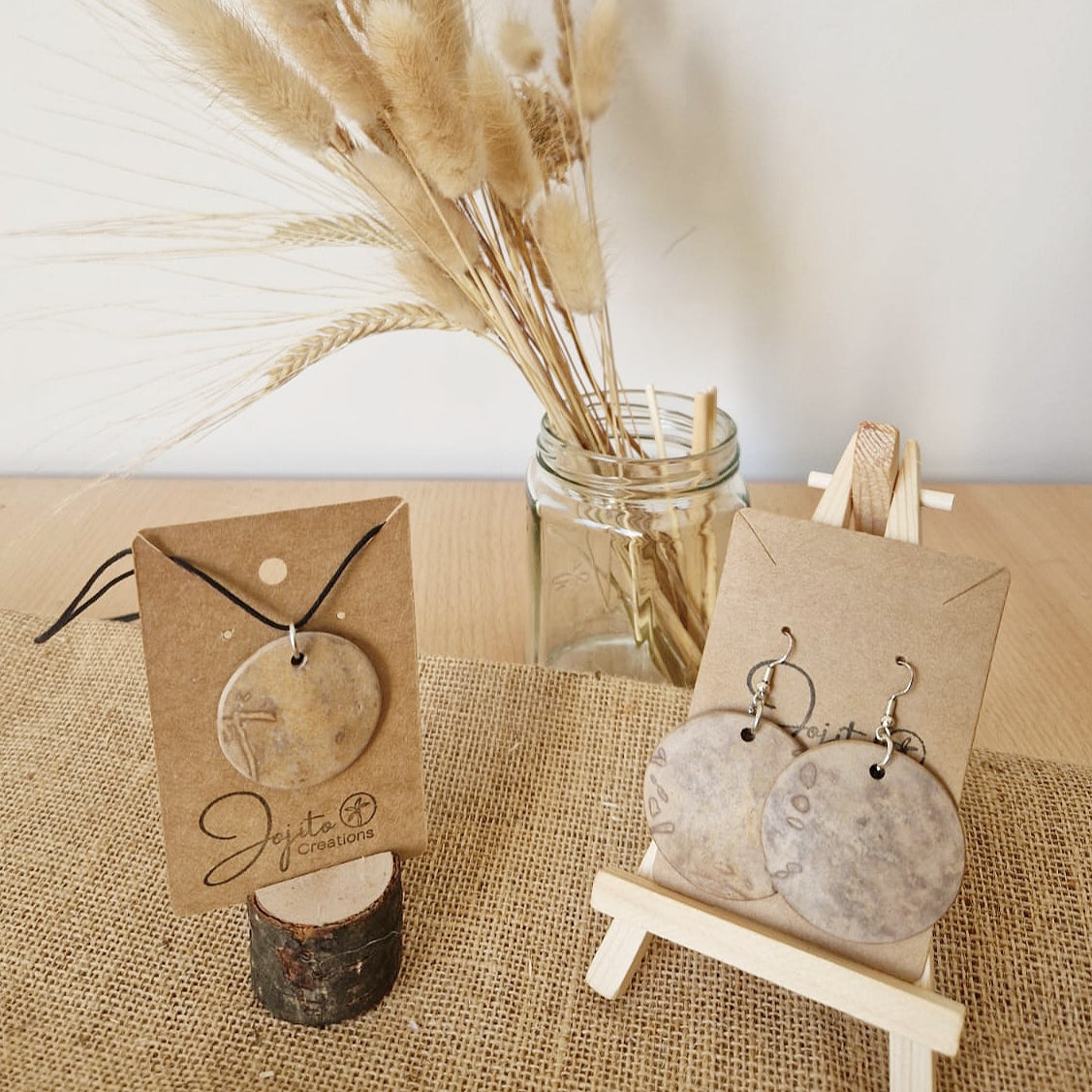 Gourd Necklace and Earrings Set