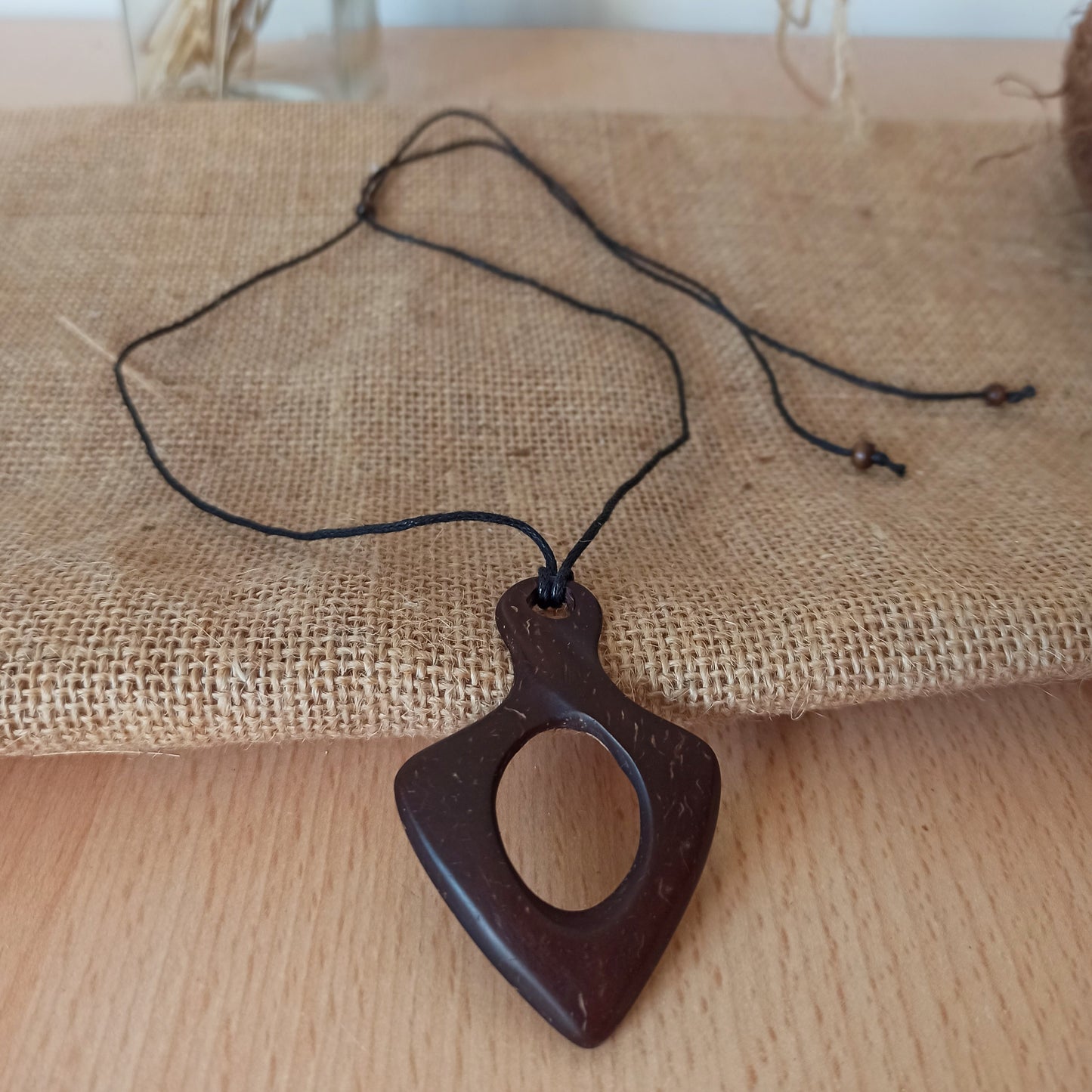 Coconut Shell Anchor, Unisex Pendant