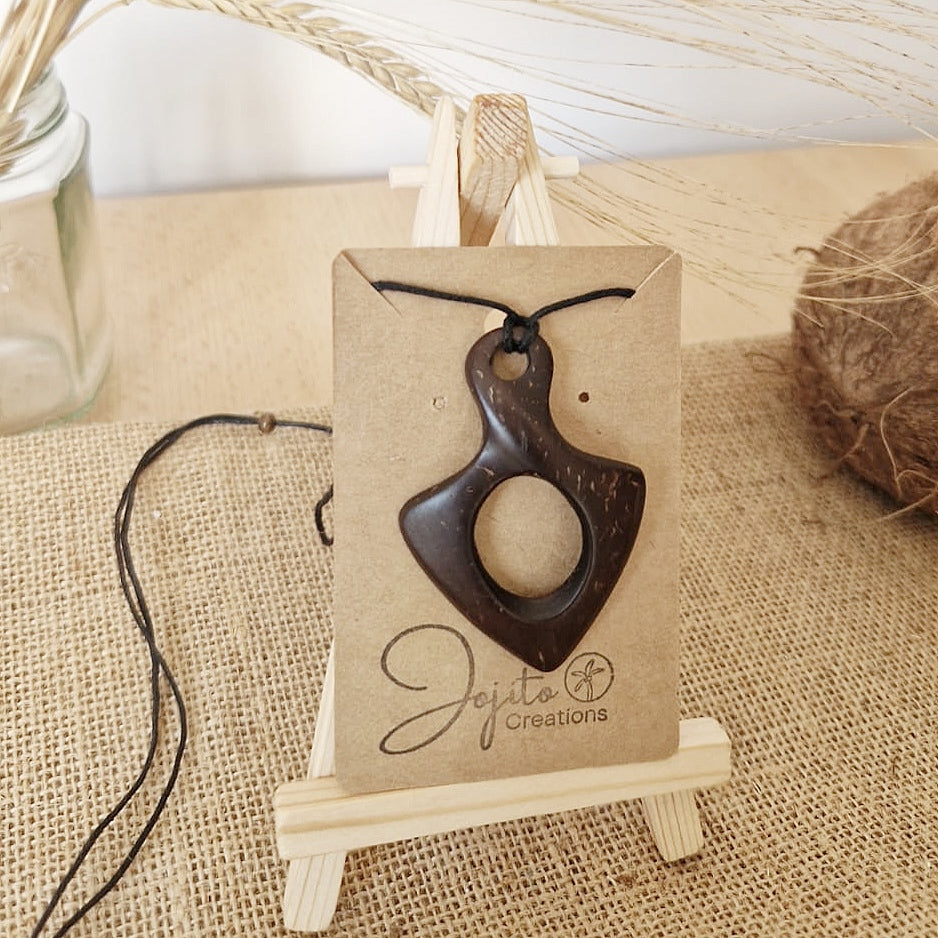 Coconut Shell Anchor, Unisex Pendant