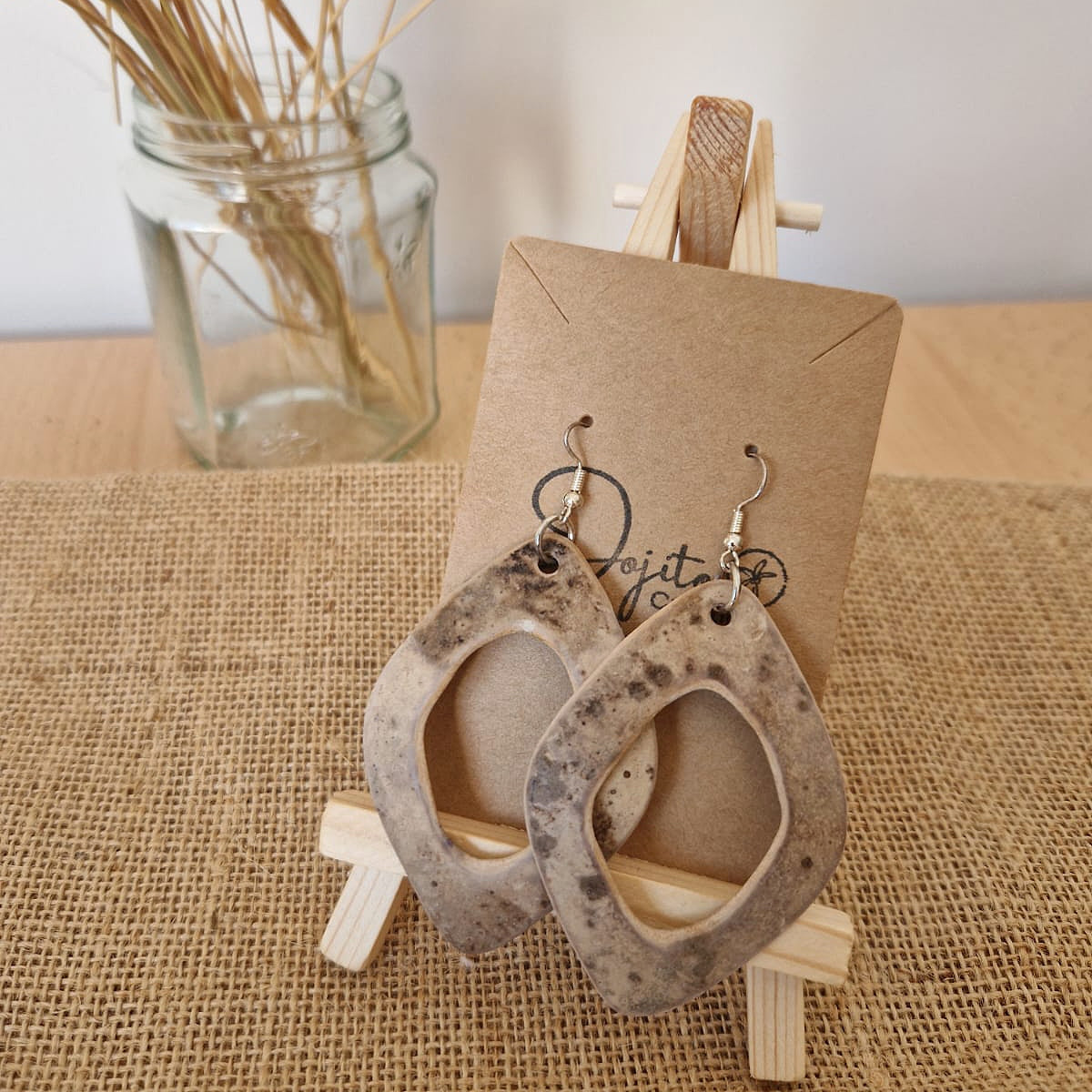 Handcrafted Gourd Earrings Natural Jewellery