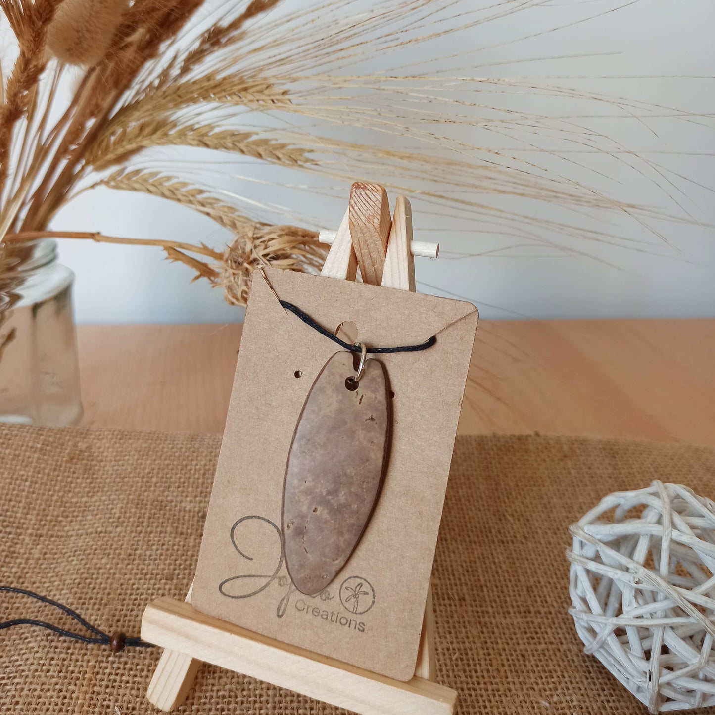Gourd Natural Surfboard Unisex Pendant