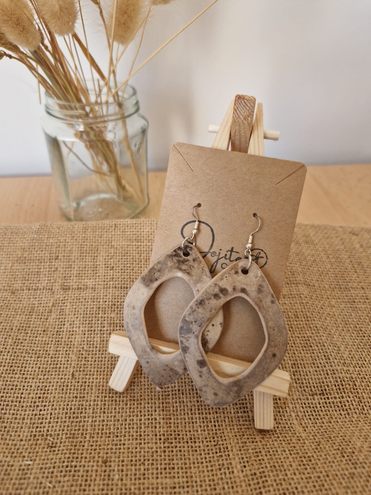 Handcrafted Gourd Earrings Natural Jewellery