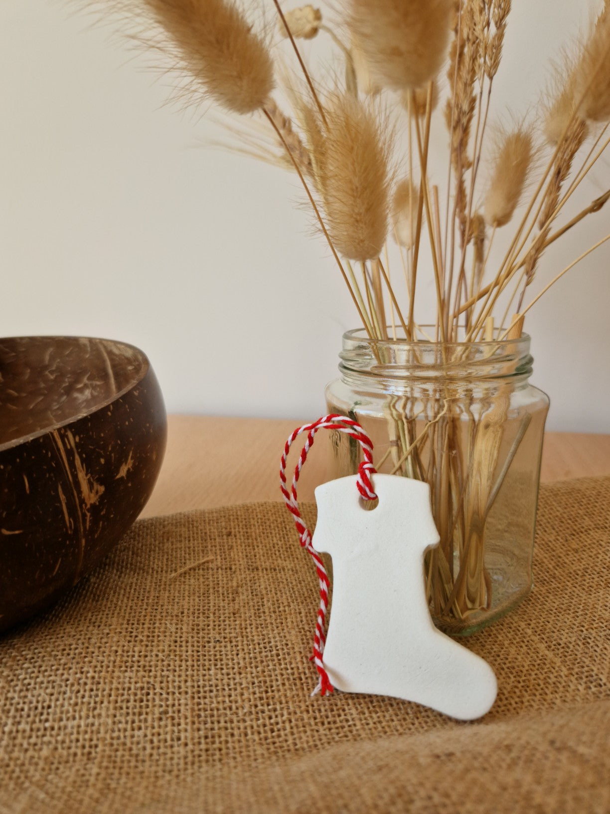 Clay Stocking Christmas Decorations
