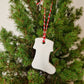 Clay Stocking Christmas Decorations