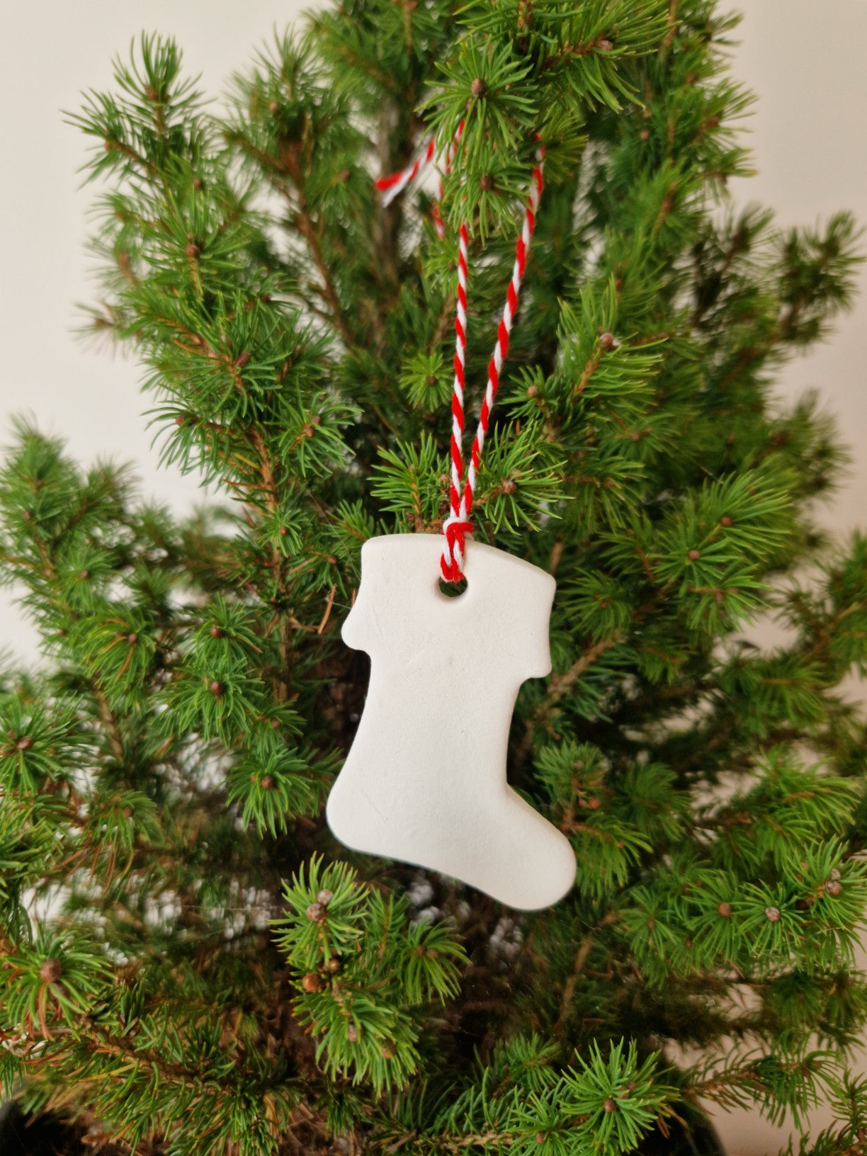 Clay Stocking Christmas Decorations