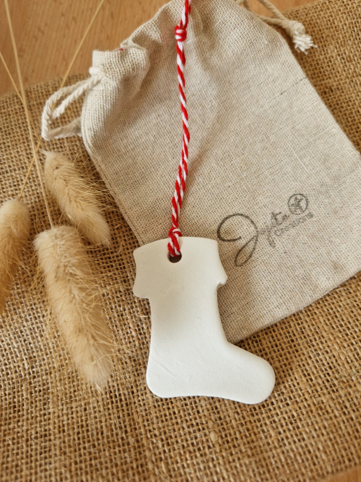 Clay Stocking Christmas Decorations