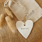 Personalised Clay Heart