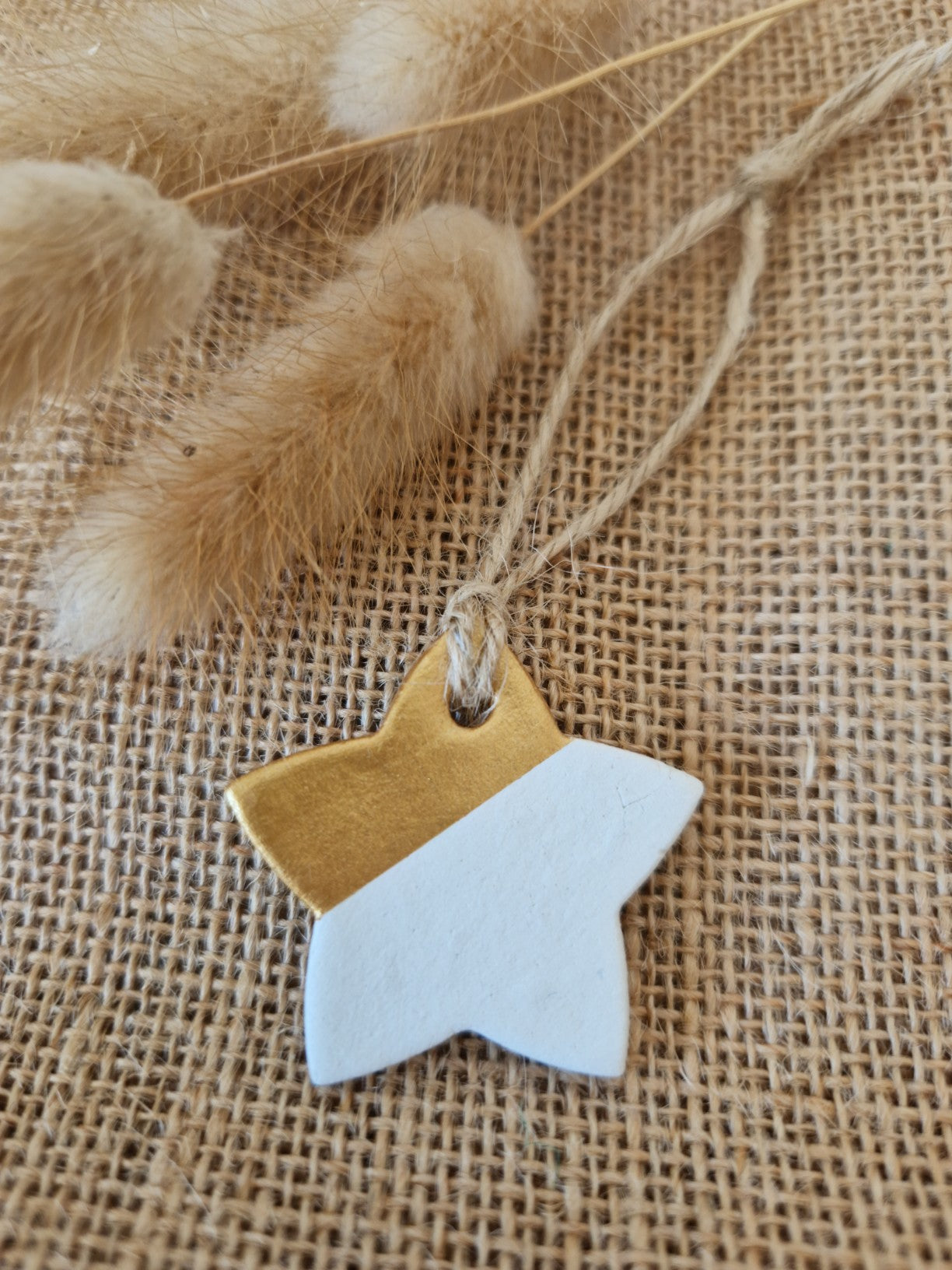 Clay Star Gold Decoration 