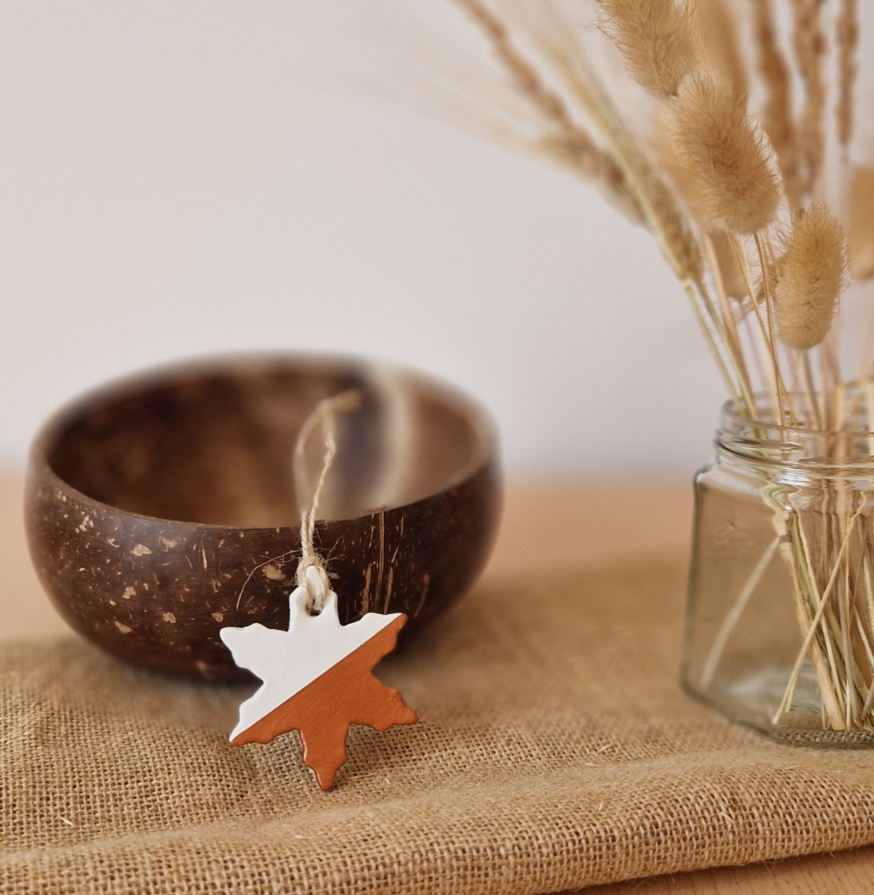 Snowflake Clay Christmas Decoration 