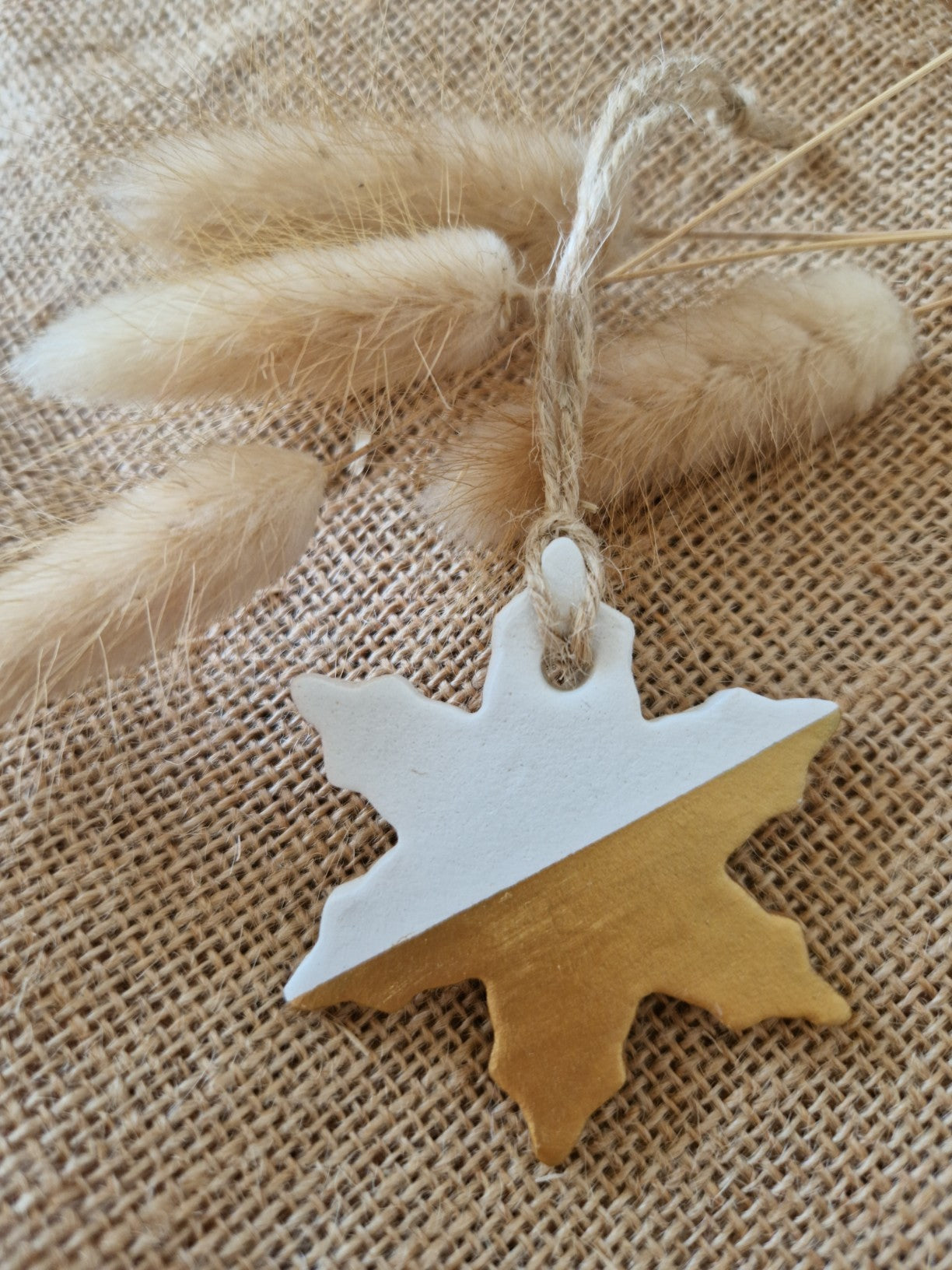 Clay Snowflake Gold Decoration 