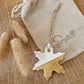 Clay Snowflake Gold Decoration 