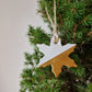 Clay Snowflake Gold Decoration 