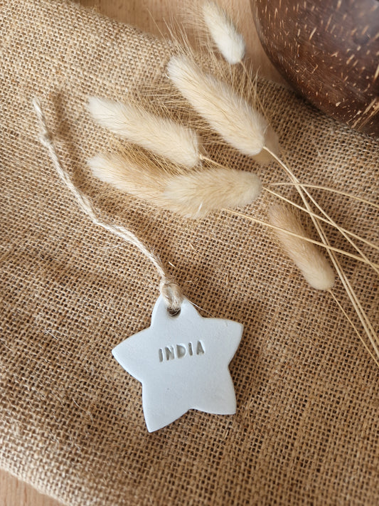 Personalised Clay Star
