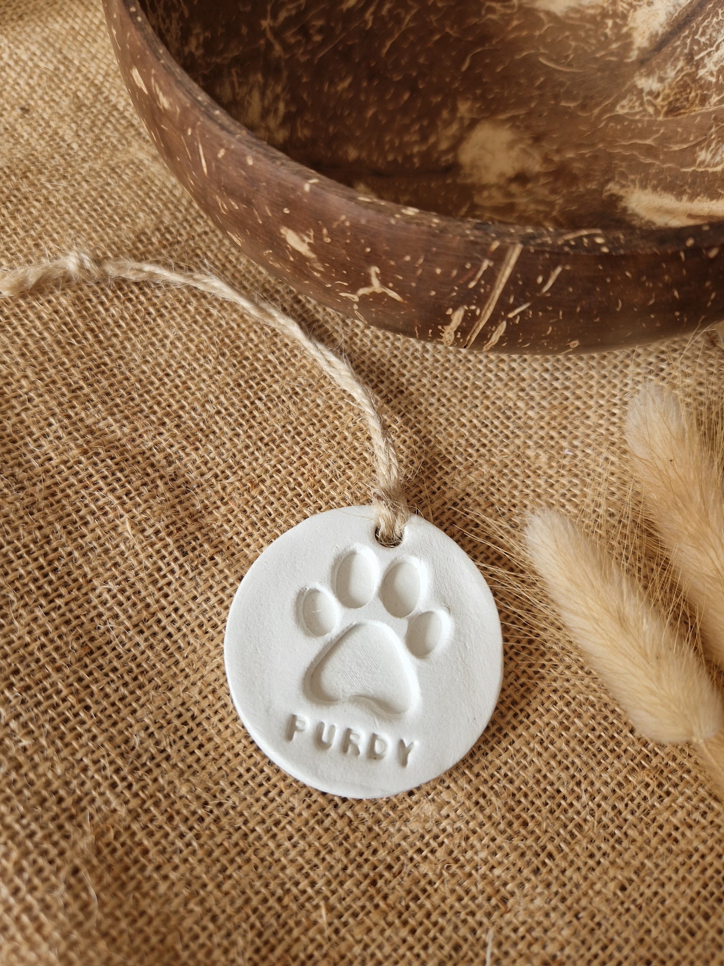 Personalised Clay Paw Print