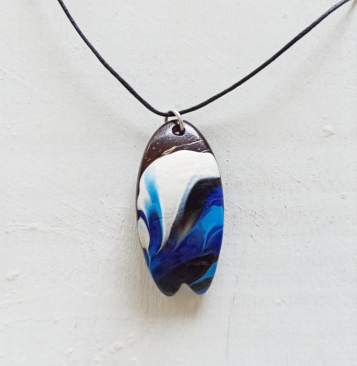 Hand Painted Surfboard Coconut Shell Pendant