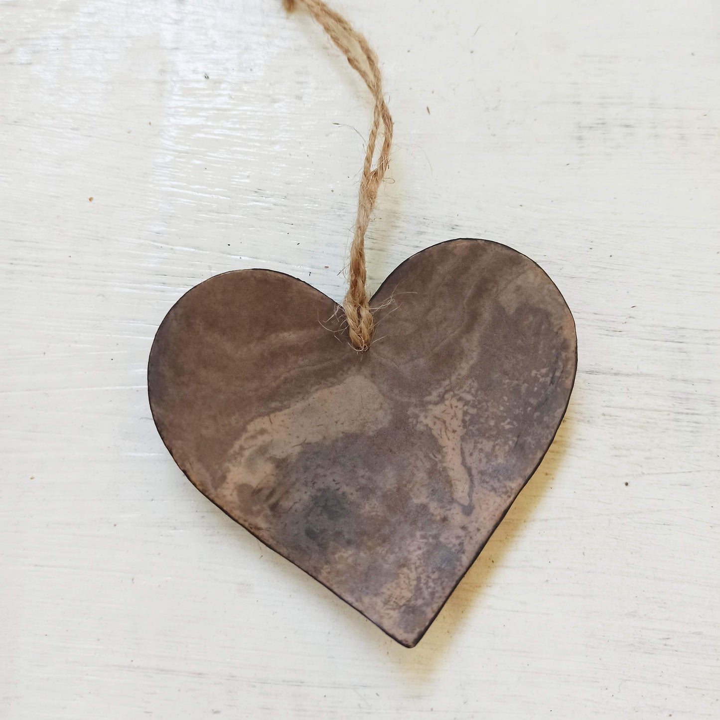 Hand Painted Gourd Heart