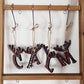 Hand Painted Antler  Letters Christmas Tree Decoration. Customised Ornament for Children