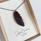 Coconut Shell Feather Pendant, Eco Friendly Jewellery