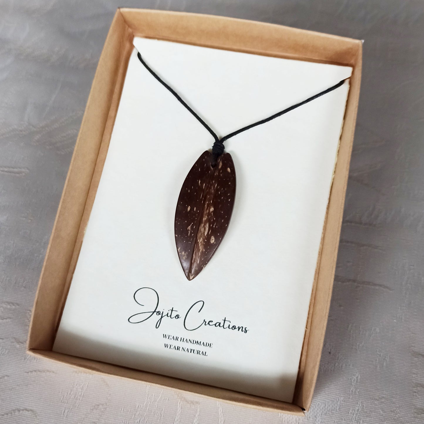 coconut Shell Unisex Surfboard Pendant, Ocean Pendant 