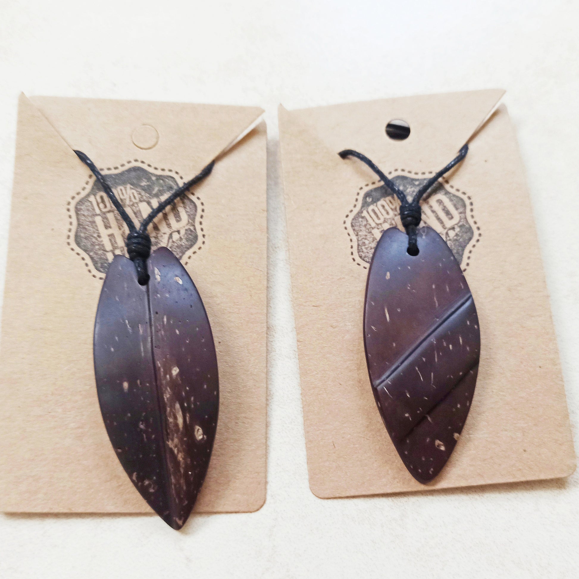 coconut Shell Unisex Surfboard Pendant, Ocean Pendant 