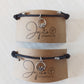 Mountain and Wave Silver Charm Couples bracelet 