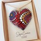 Hand Painted Gourd Heart