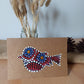 Handpainted Robin Christmas card 