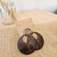 Coconut Shell Handmade Hoop Earrings