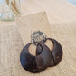 Coconut Shell Handmade Hoop Earrings