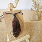 Coconut Shell Feather Pendant, Eco Friendly Jewellery, Unisex Pendant 