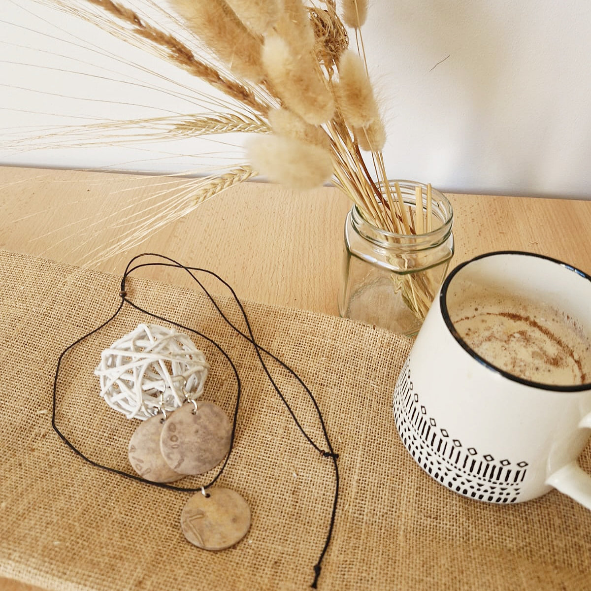 Gourd Necklace and Earrings Set 