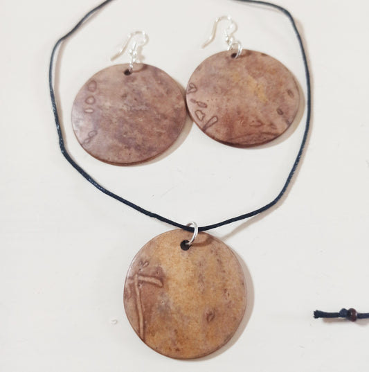 Gourd Necklace and Earrings Set 