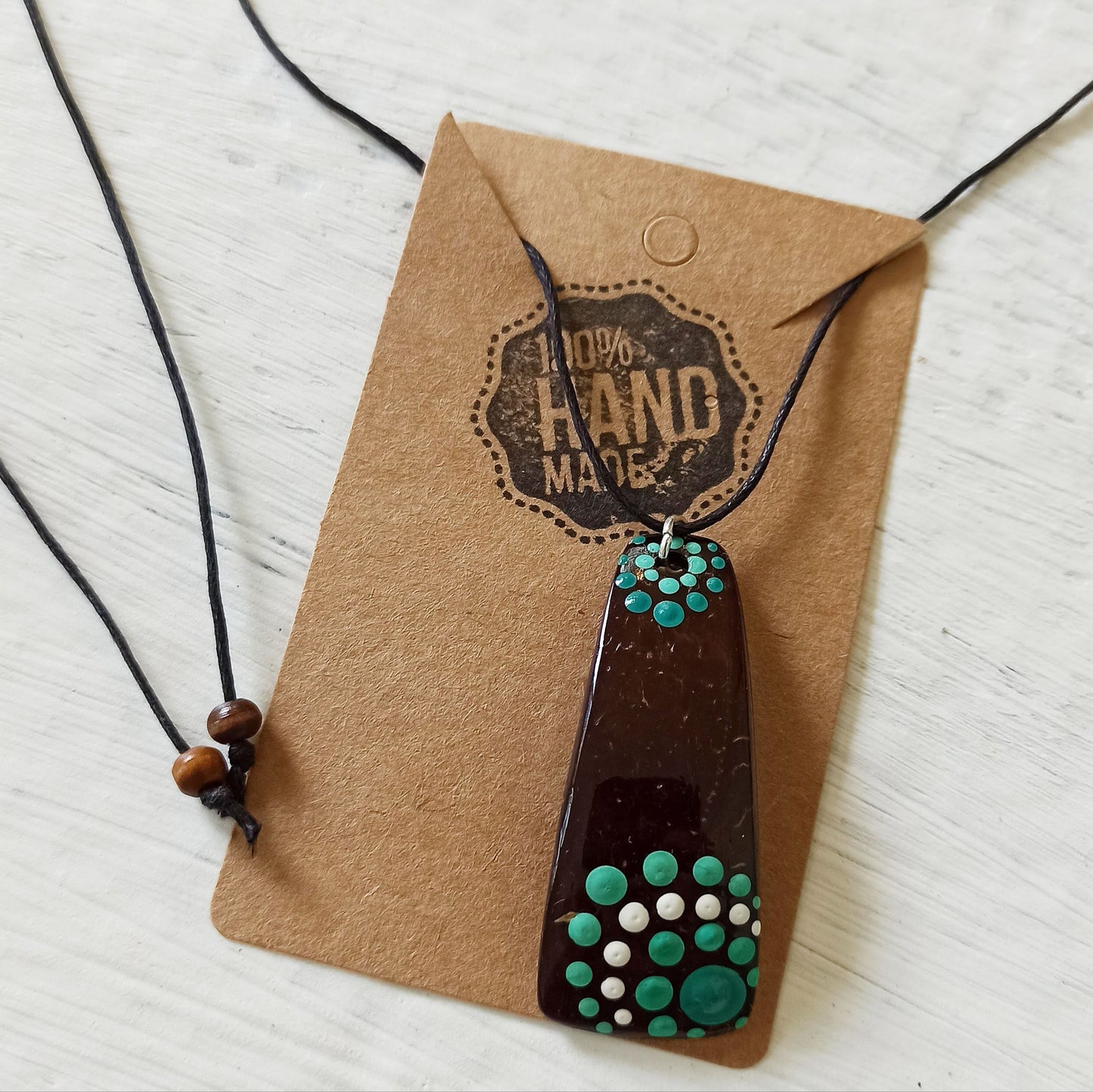 Coconut Shell Pendant, Jojito Creations, Handmade