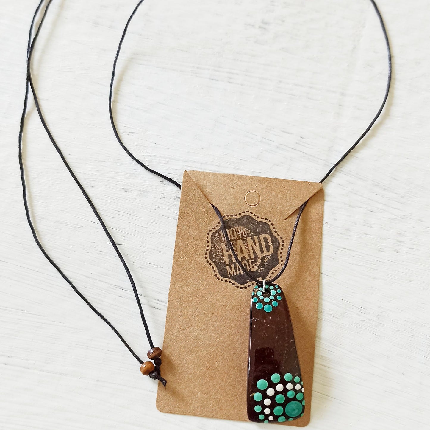 Coconut Shell Pendant, Jojito Creations, Handmade