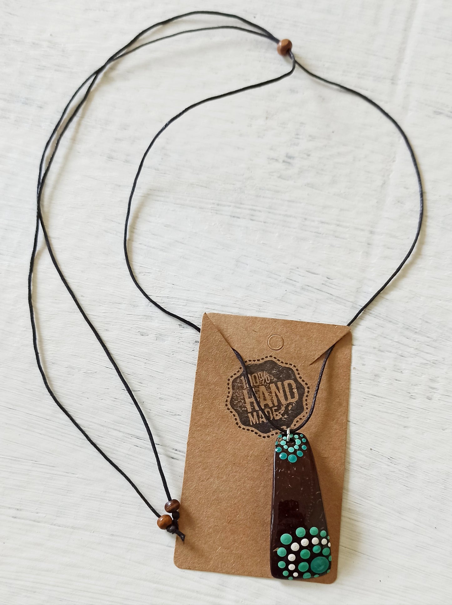 Coconut Shell Pendant, Jojito Creations, Handmade