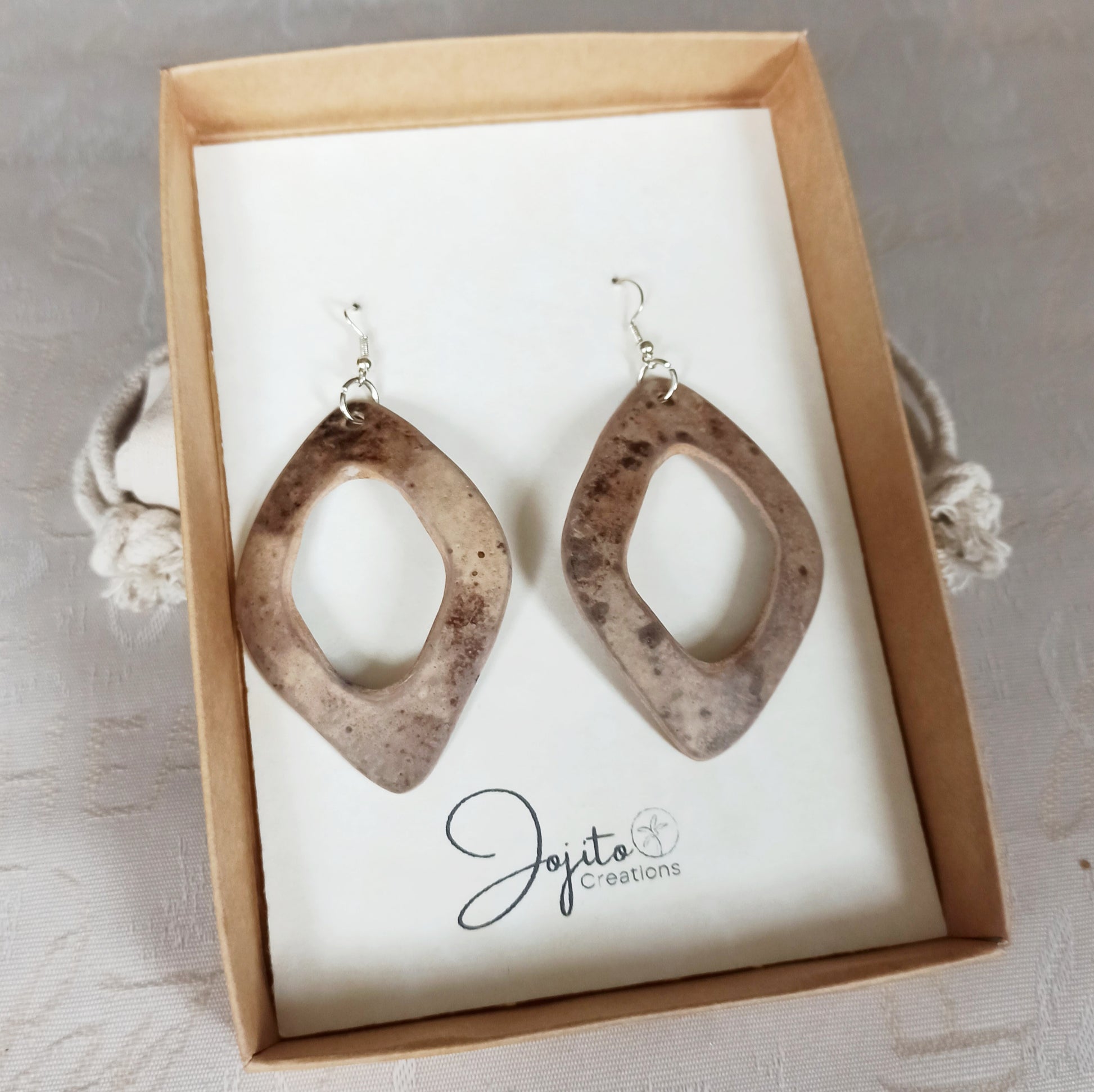 Handcrafted Gourd Earrings Natural Jewellery 