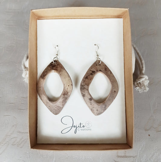 Handcrafted Gourd Earrings Natural Jewellery 