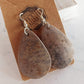 Gourd Natural Teardrop Eco Friendly Earrings on Silver Hooks