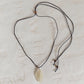 White Sea Glass Pendant Silver Wire wrapping