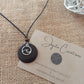 Couples Wave Charm Coconut Shell Necklace Set
