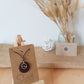 Couples Wave Charm Coconut Shell Necklace Set