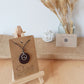 Couples Wave Charm Coconut Shell Necklace Set