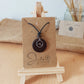 Wave Coconut Shell Pendant Necklace, his and Hers Pendants, Eco Friendly Jewellery 
